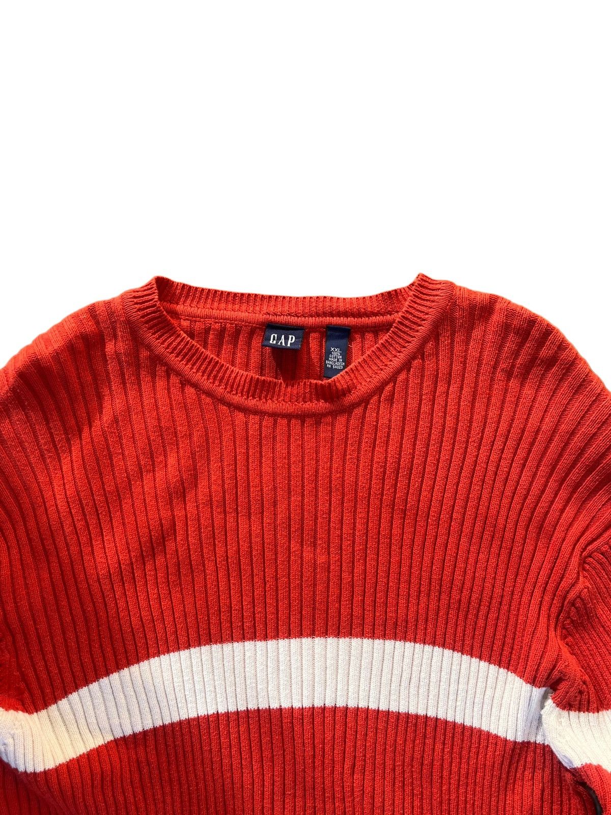 Gap × Vintage 90s Casual Orange Gap Sweater Size US XXL / EU 58 / 5 - 2 Thumbnail
