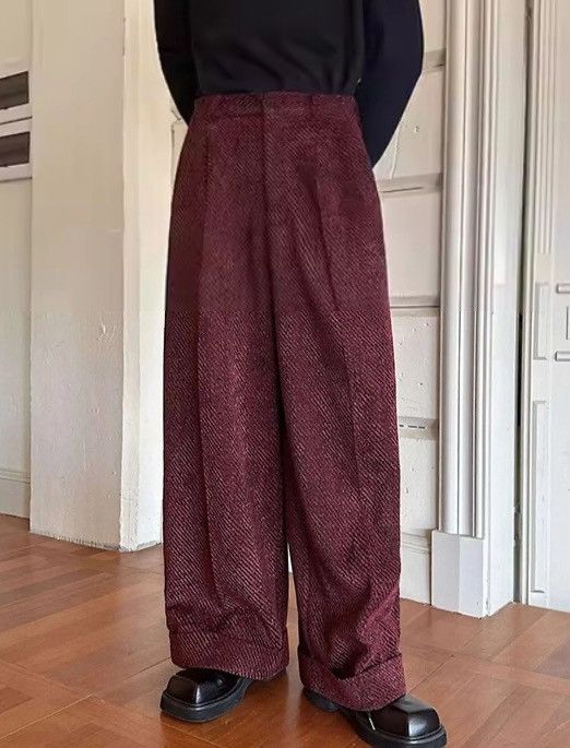 Japanese Brand Premium Pleated Trousers | Wide Leg | Vintage Inspired Size US 29 - 6 Thumbnail