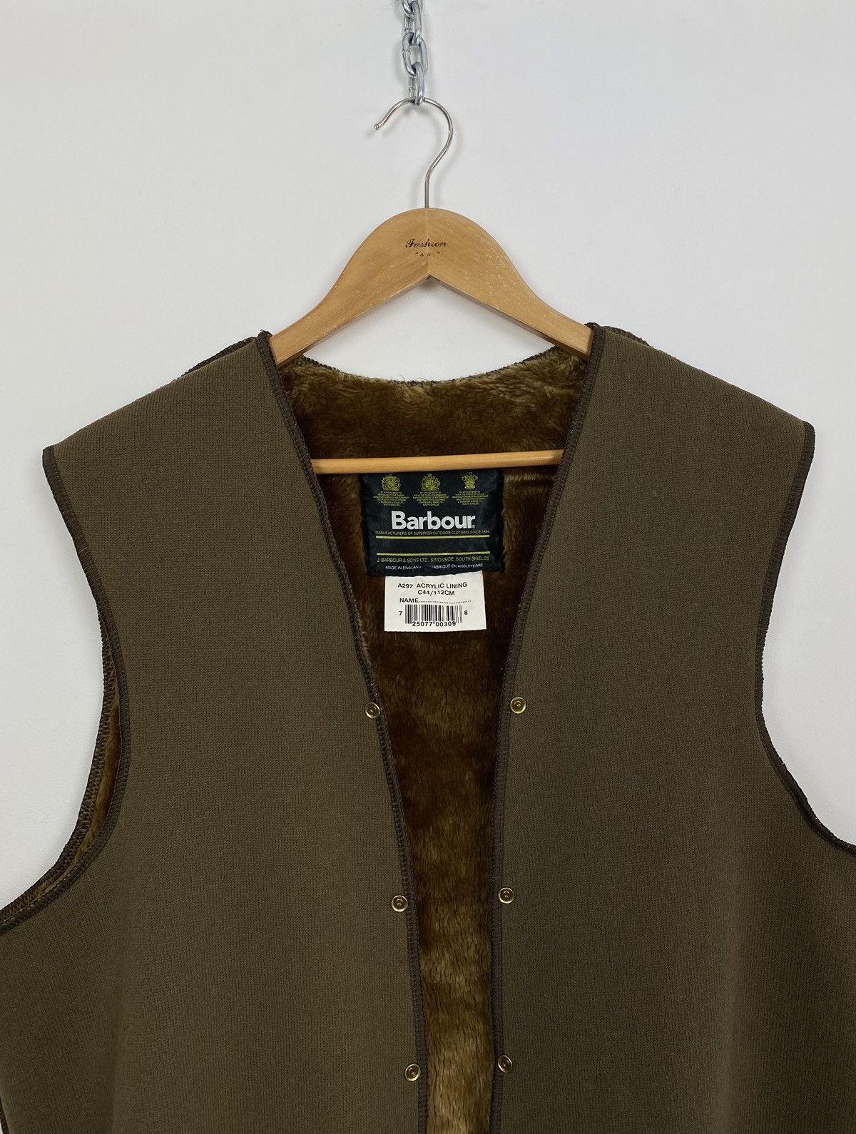 Barbour Vintage Barbour Sleeveless Acrylic Gilet Jacket Green Top Size US XL / EU 56 / 4 - 2 Thumbnail