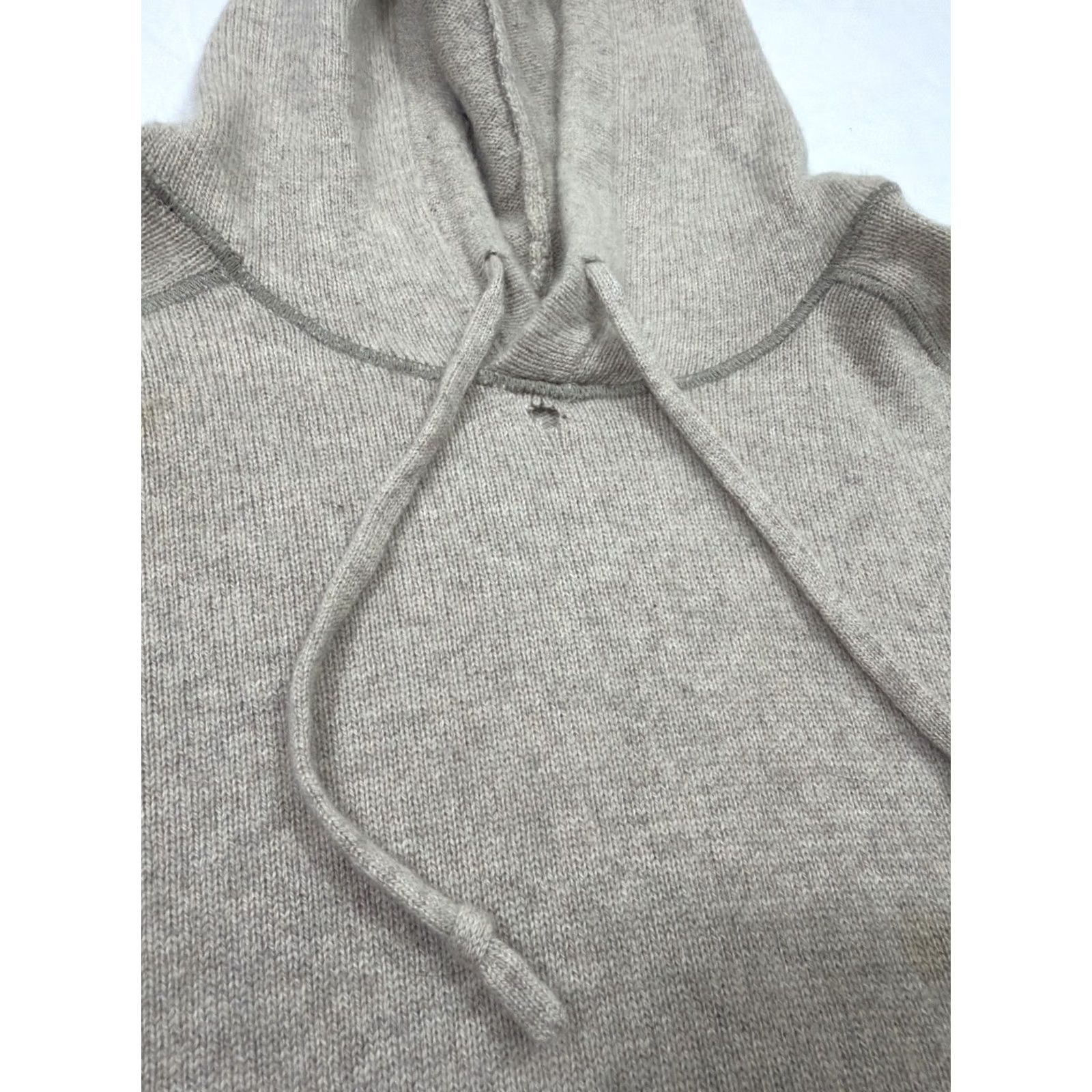 Everlane Everlane Women’s Large Pullover Hooded Sweatshirt Taupe Cashmere Beige Size L / US 10 / IT 46 - 7 Thumbnail