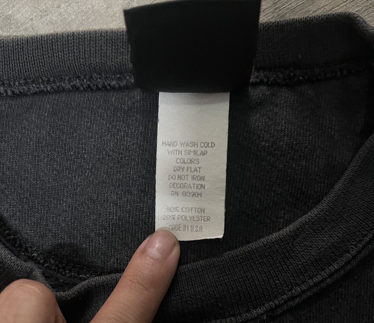 Harley Davidson HARLEY DAVIDSON Black Crewneck Grunge Sweatshirt Big Logo Size US L / EU 52-54 / 3 - 5 Thumbnail