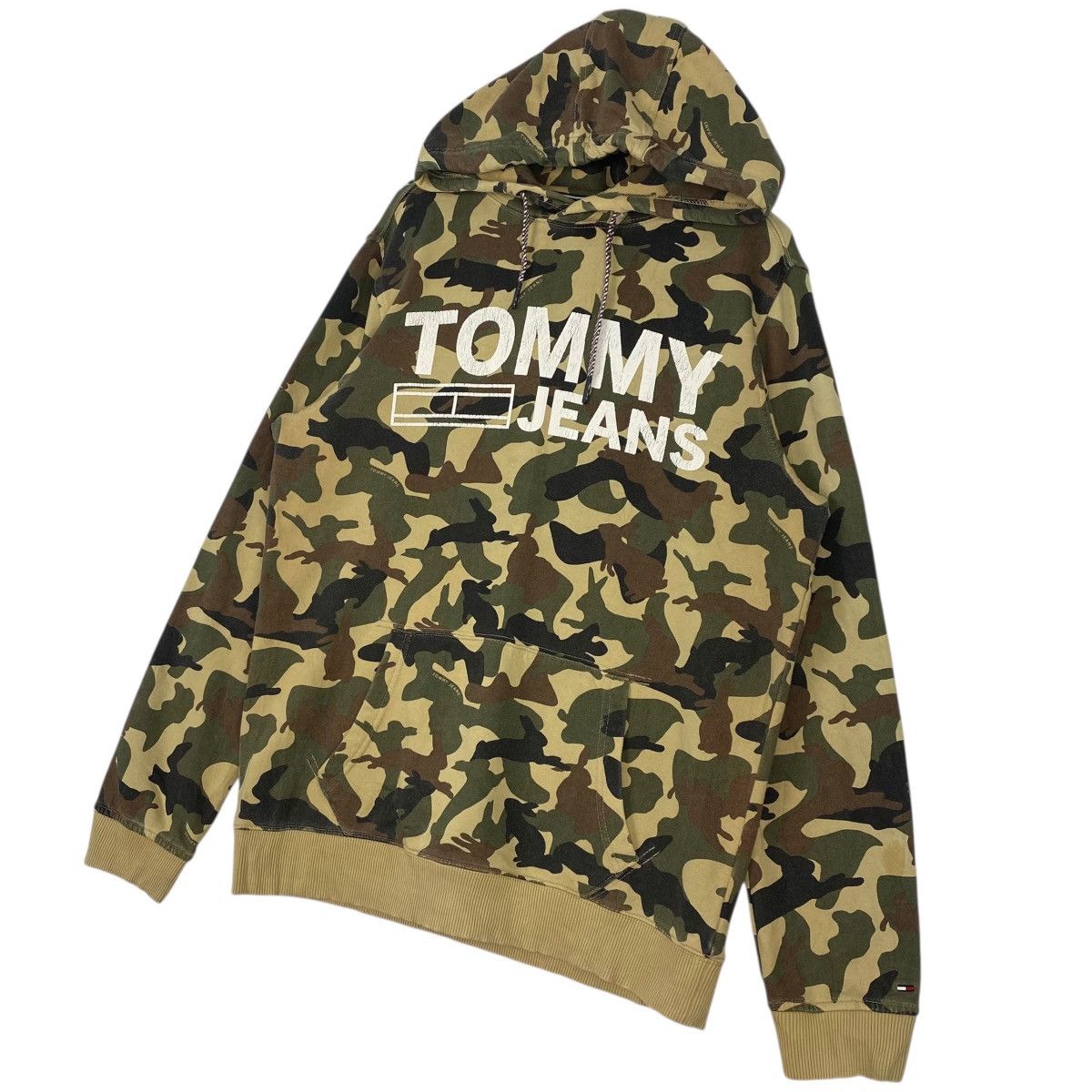 Other Vintage Tommy Jeans Camouflage Hoodie Sweater Big Logo Size US XL / EU 56 / 4 - 2 Thumbnail