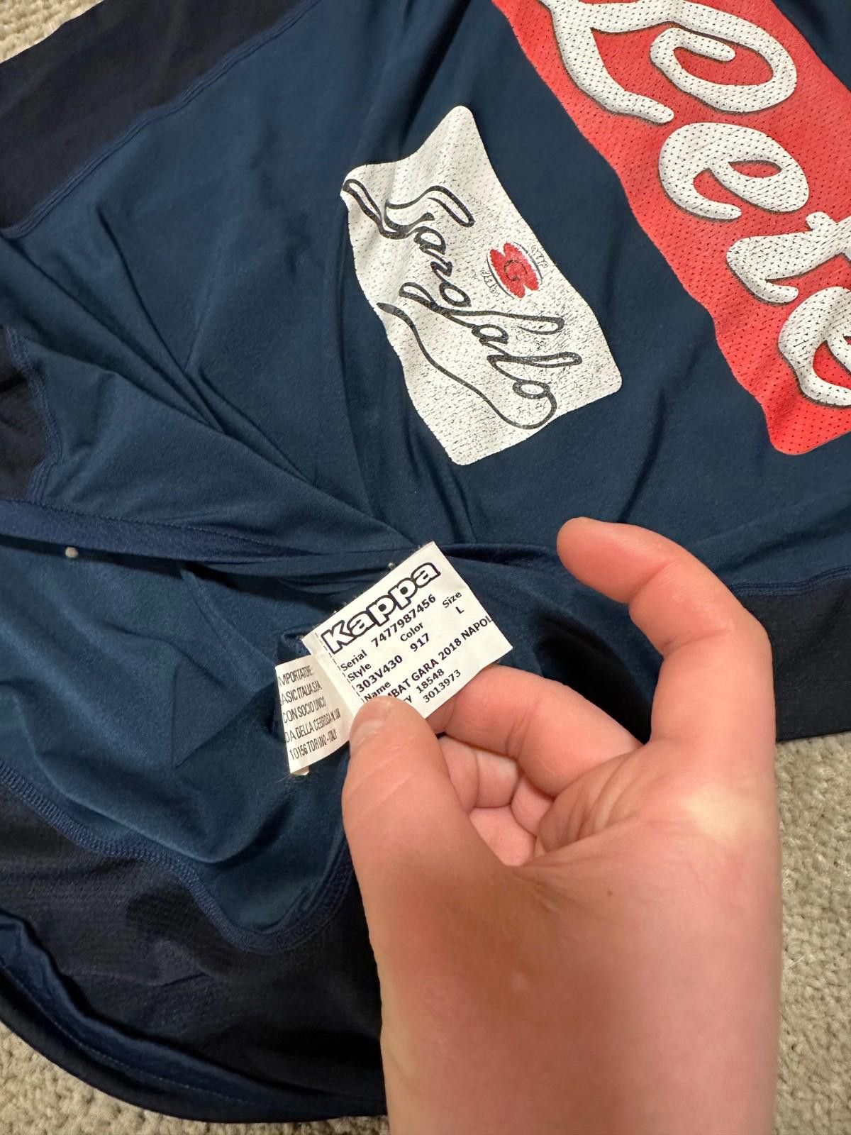 Kappa SSC NAPOLI 2017/18 THIRD FOOTBALL SHIRT KAPPA KOMBAT JERSEY Size US L / EU 52-54 / 3 - 5 Thumbnail