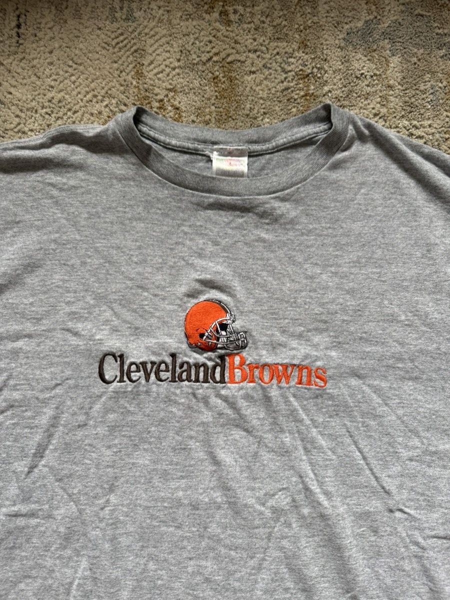 Vintage 90s Vintage Stitched Cleveland Browns tee Size US XL / EU 56 / 4 - 2 Thumbnail