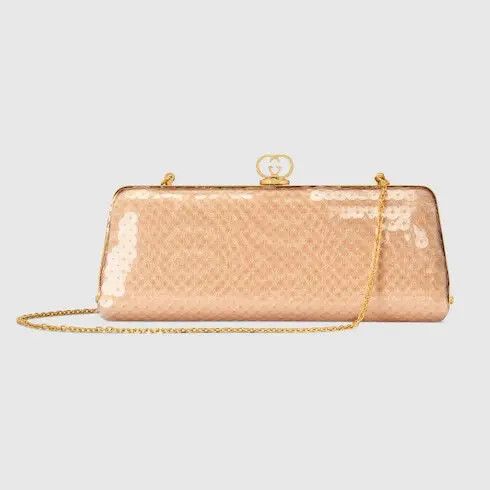 Gucci oc11z0226 Size: OS / Broadway Small Sequin Moire Evening Bag Size ONE SIZE - 4 Thumbnail
