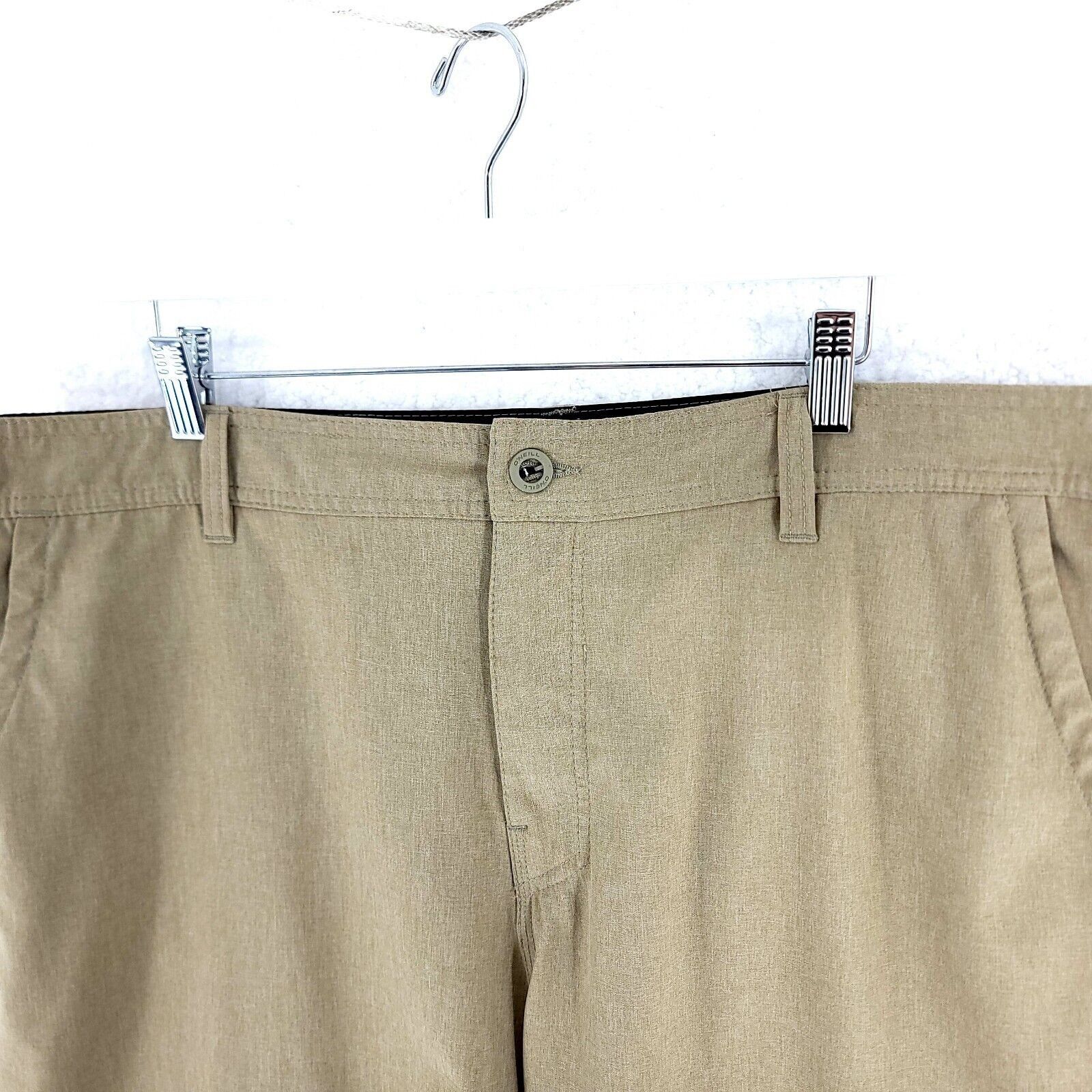 O'Neill O'Neill Hybrid Tan High Rise Polyester Elastane Shorts 42/11 Size US 42 / EU 58 - 2 Thumbnail