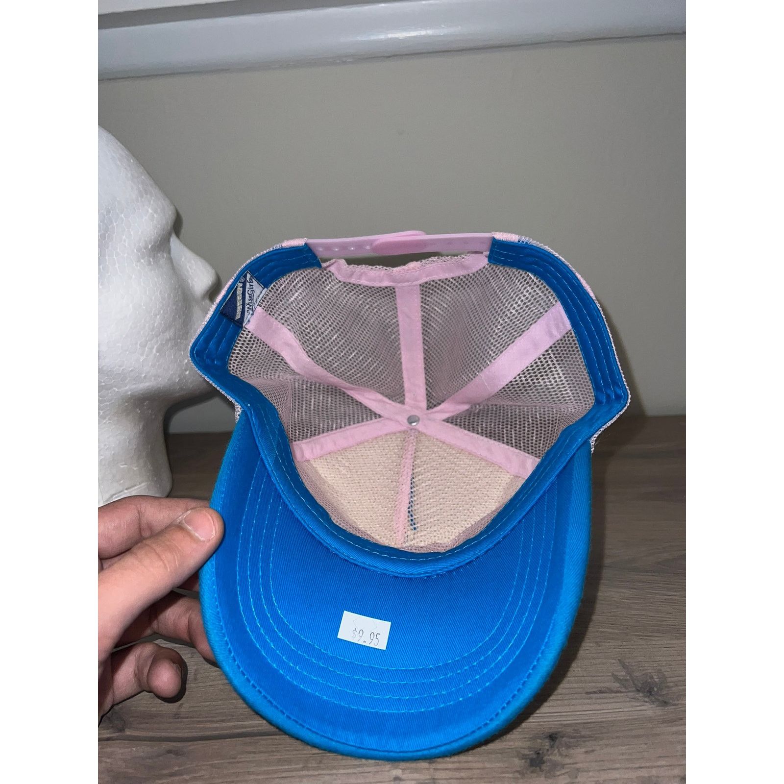 Vintage Y2K Von B*tch Blue Pink Trucker Hat Designer Spoof 2000s OS Size ONE SIZE - 7 Thumbnail