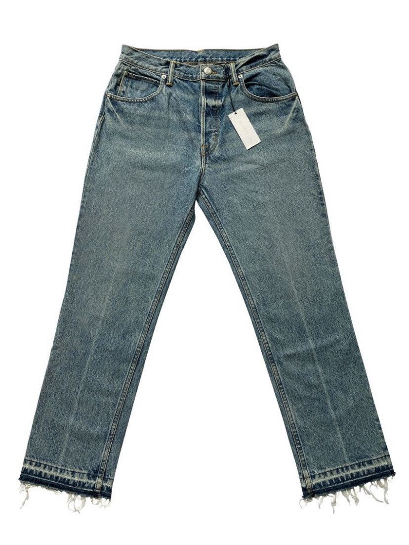 image of Helmut Lang Distressed Denim in Bleu, Men's (Size 30)