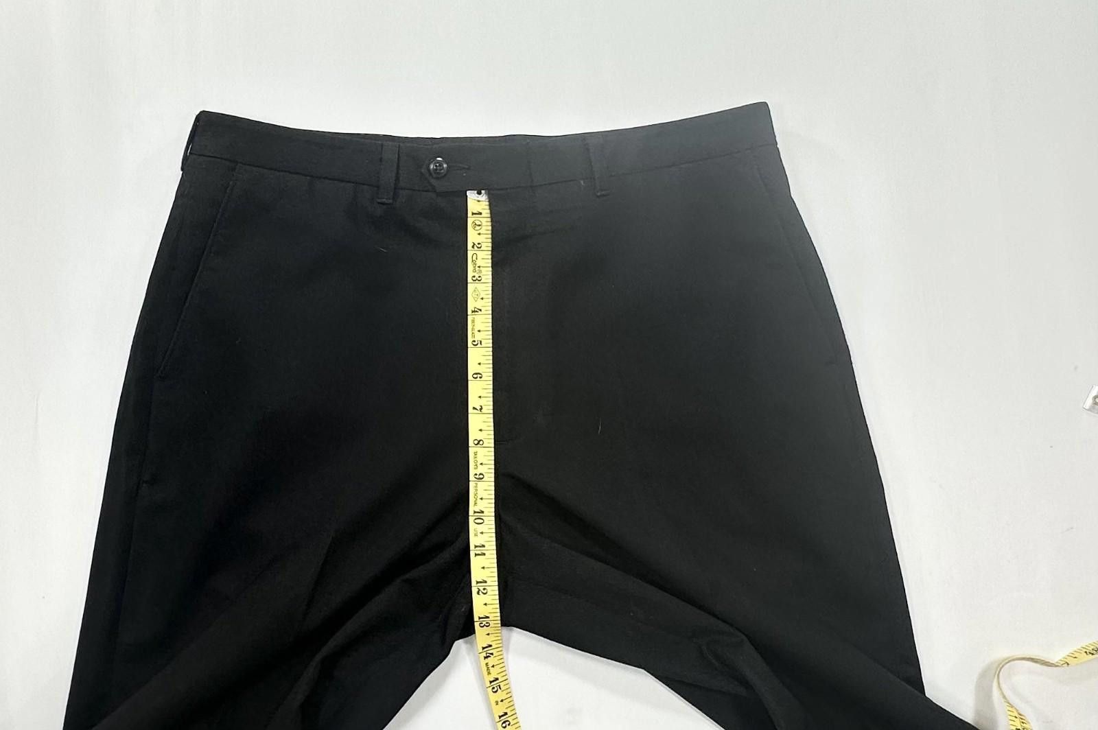 Liz Claiborne Claiborne Straight Leg Flat Front Chinos Black Mens 36/32 Size US 36 / EU 52 - 4 Thumbnail
