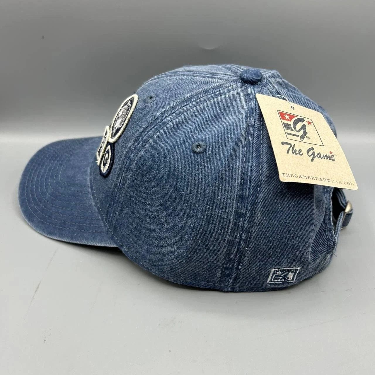 The Game Georgetown Hoyas Hat Men Blue Denim NCAA Strap Back Cotton Size ONE SIZE - 6 Thumbnail