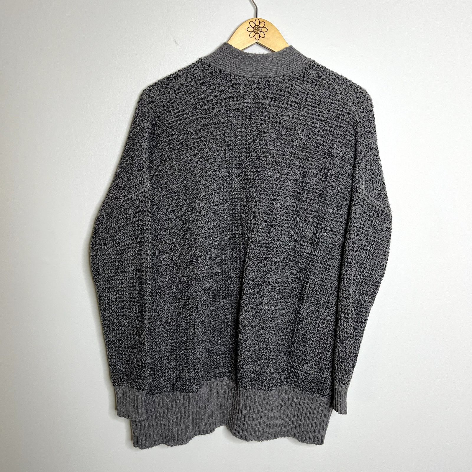 Urban Outfitters Urban Outfitters Gray Knit Oversized Open Cardigan Sweater Size XS / US 0-2 / IT 36-38 - 5 Thumbnail