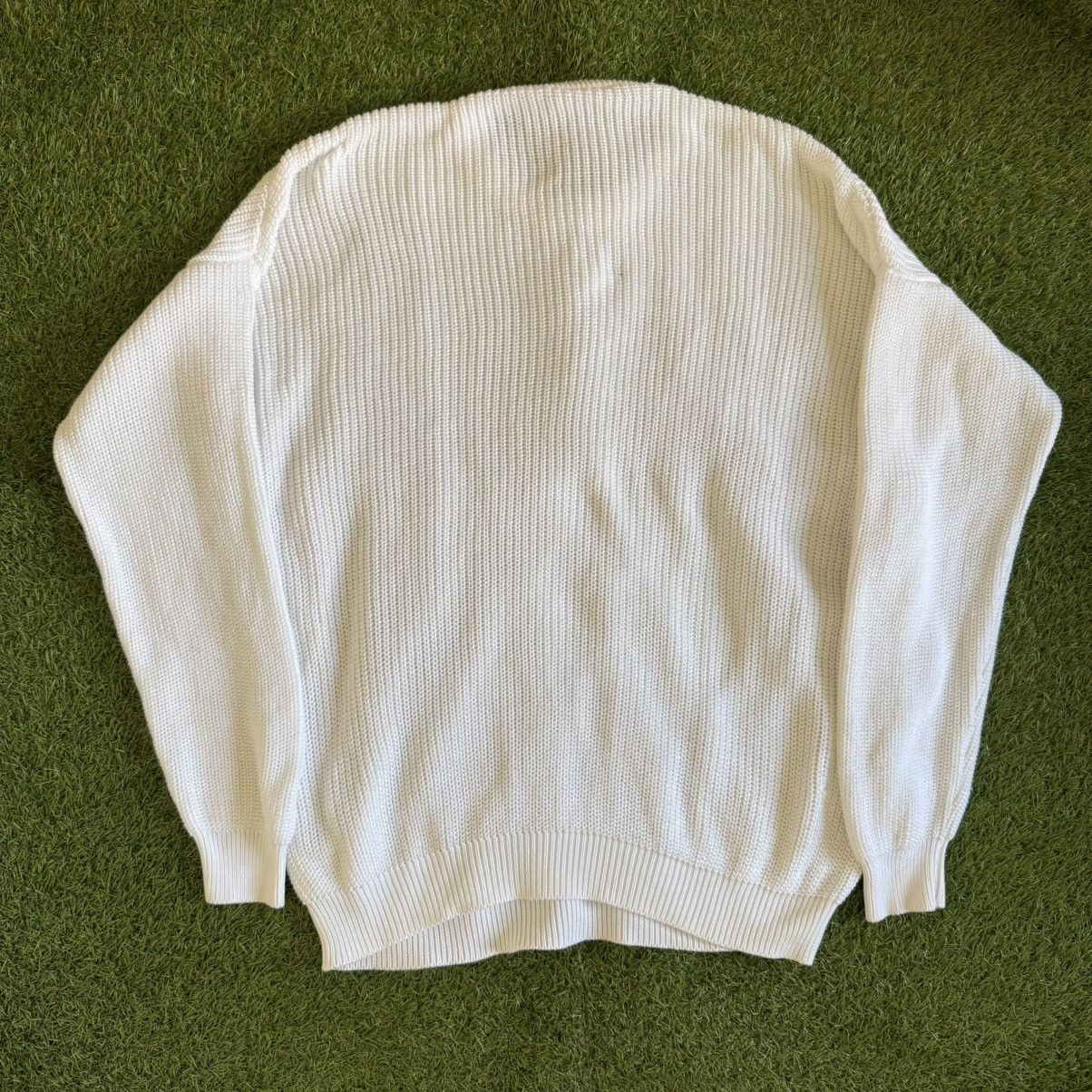 GCDS GCDS Sweater Cable Knit Jumper White Mens Sz L Made In Italy Size US L / EU 52-54 / 3 - 2 Thumbnail