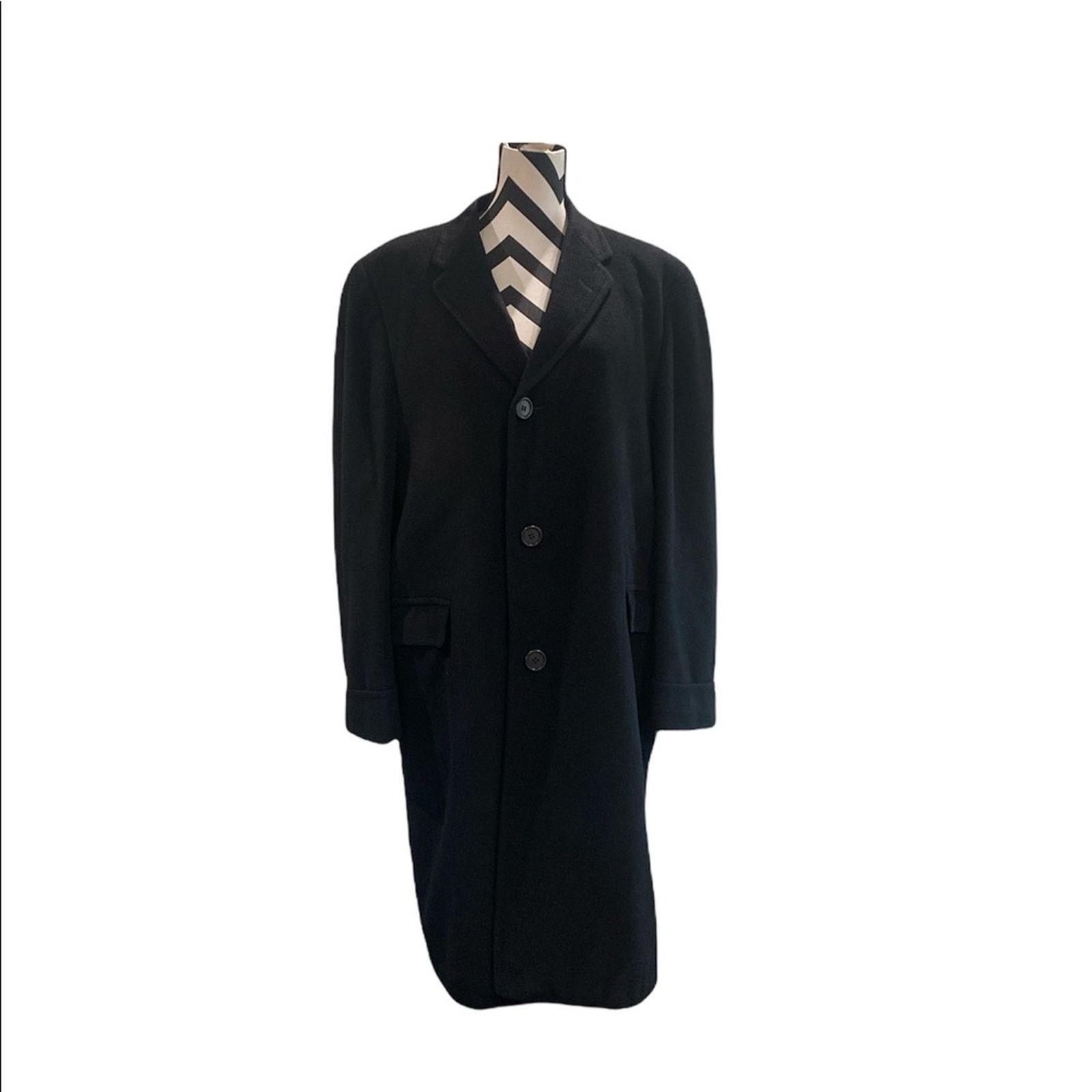 Other Dominic D. Bruzzi Grodins Men's 100% Cashmere Coat Black 38 Size US L / EU 52-54 / 3 - 8 Thumbnail