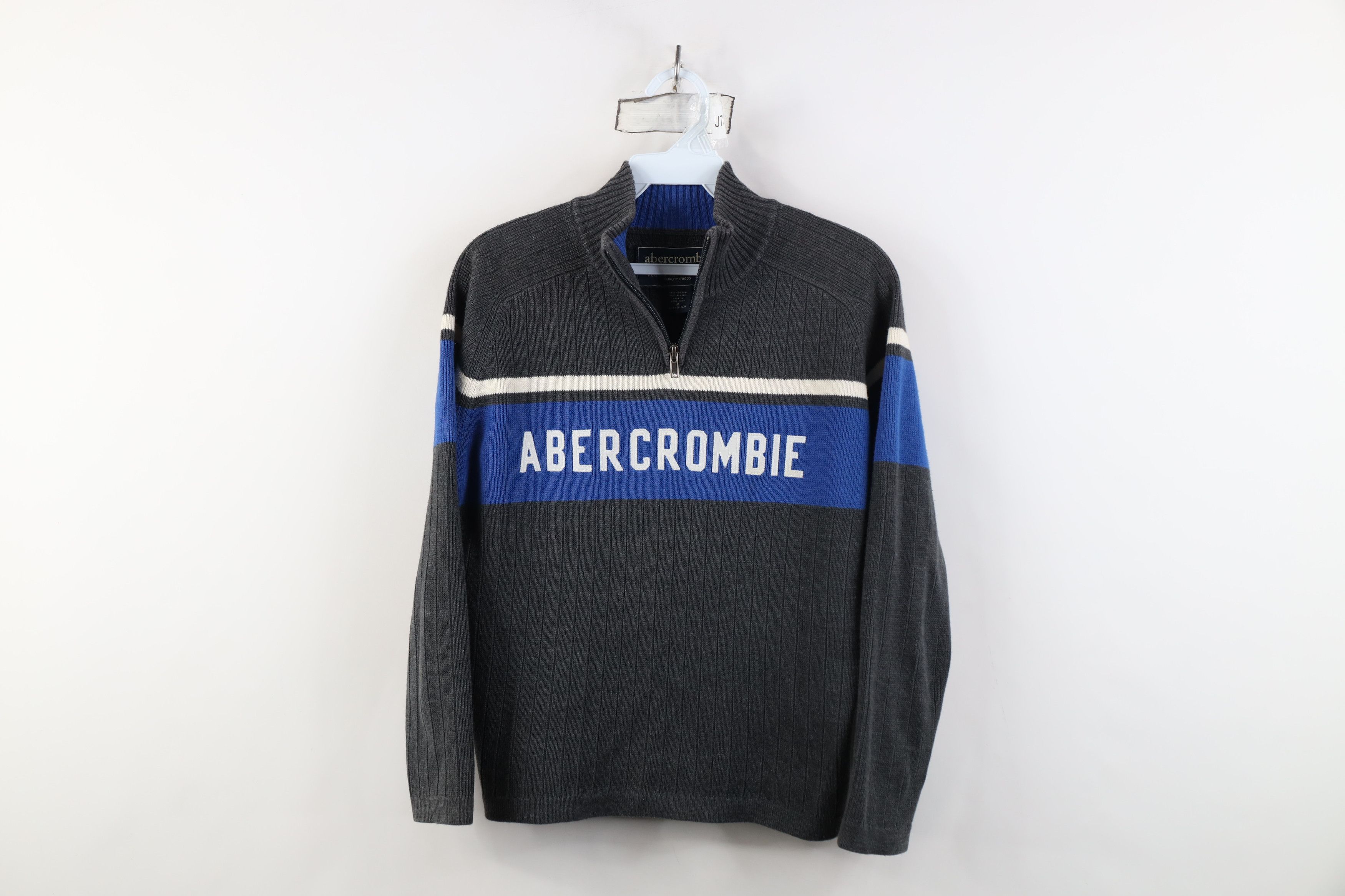 Abercrombie & Fitch Vintage 90s Y2K Abercrombie & Fitch Knit Half Zip Sweater Size US M / EU 48-50 / 2 - 1 Thumbnail