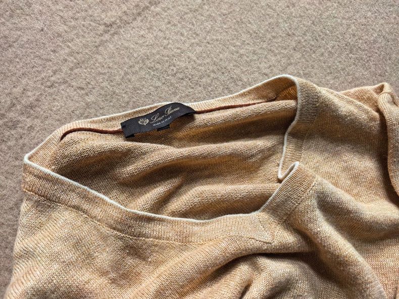 Loro Piana LORO PIANA Cotton and linen knitted shirt Size US XXL / EU 58 / 5 - 4 Thumbnail