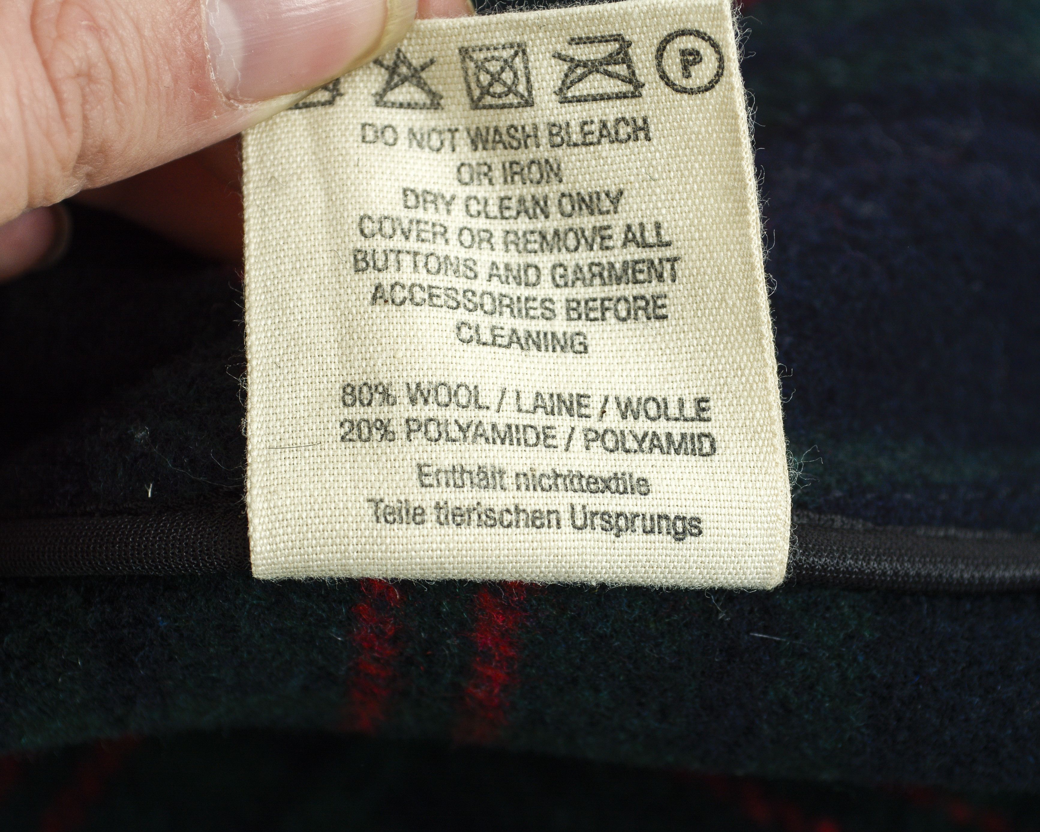 Vintage London Tradition Wool Duffle Coat Hooded Jacket Parka Zip Up Size L / US 10 / IT 46 - 10 Thumbnail