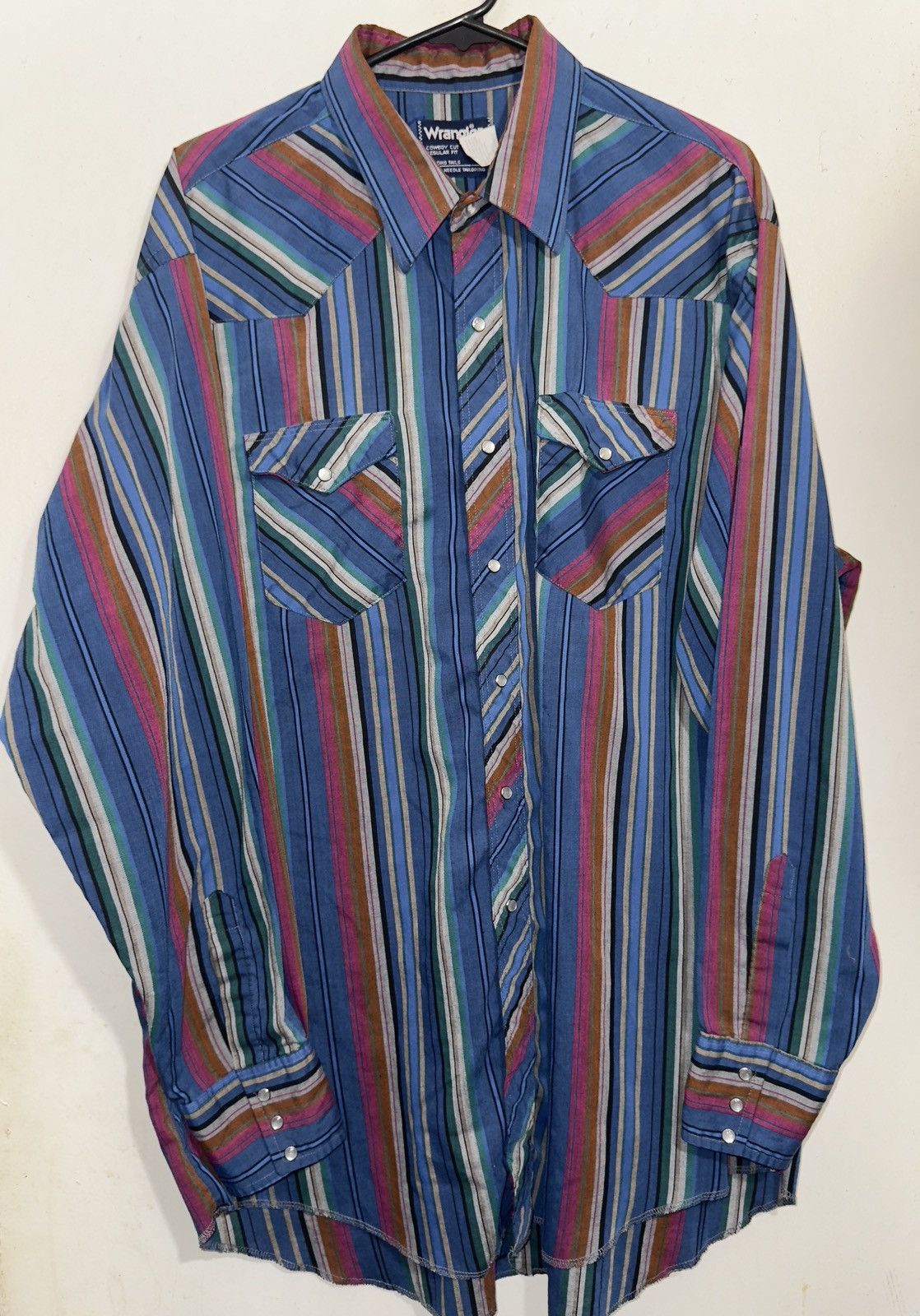 Vintage Wrangler Brushpopper Cowboy Cut X-Long Tails . 18x37