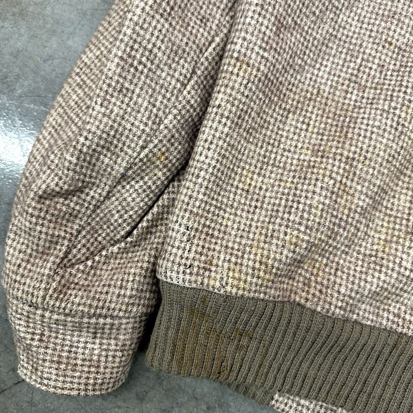 Saks Fifth Avenue VINTAGE Saks Fifth Avenue Houndstooth Wool Bomber Jacket Men’s 36 Size US XXS / EU 40 - 8 Thumbnail