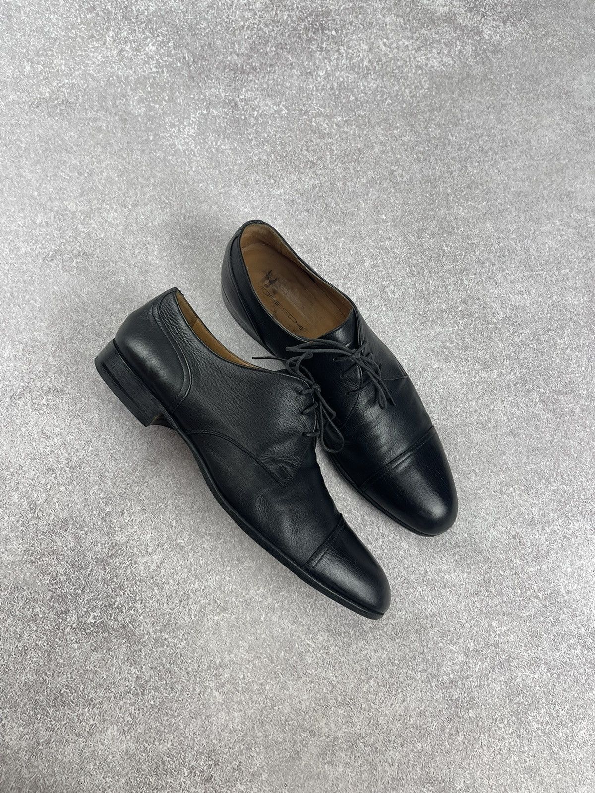 Moreschi Moreschi Leather Black Derby Classic Shoes Size US 10 Size US 10 / EU 43 - 5 Thumbnail