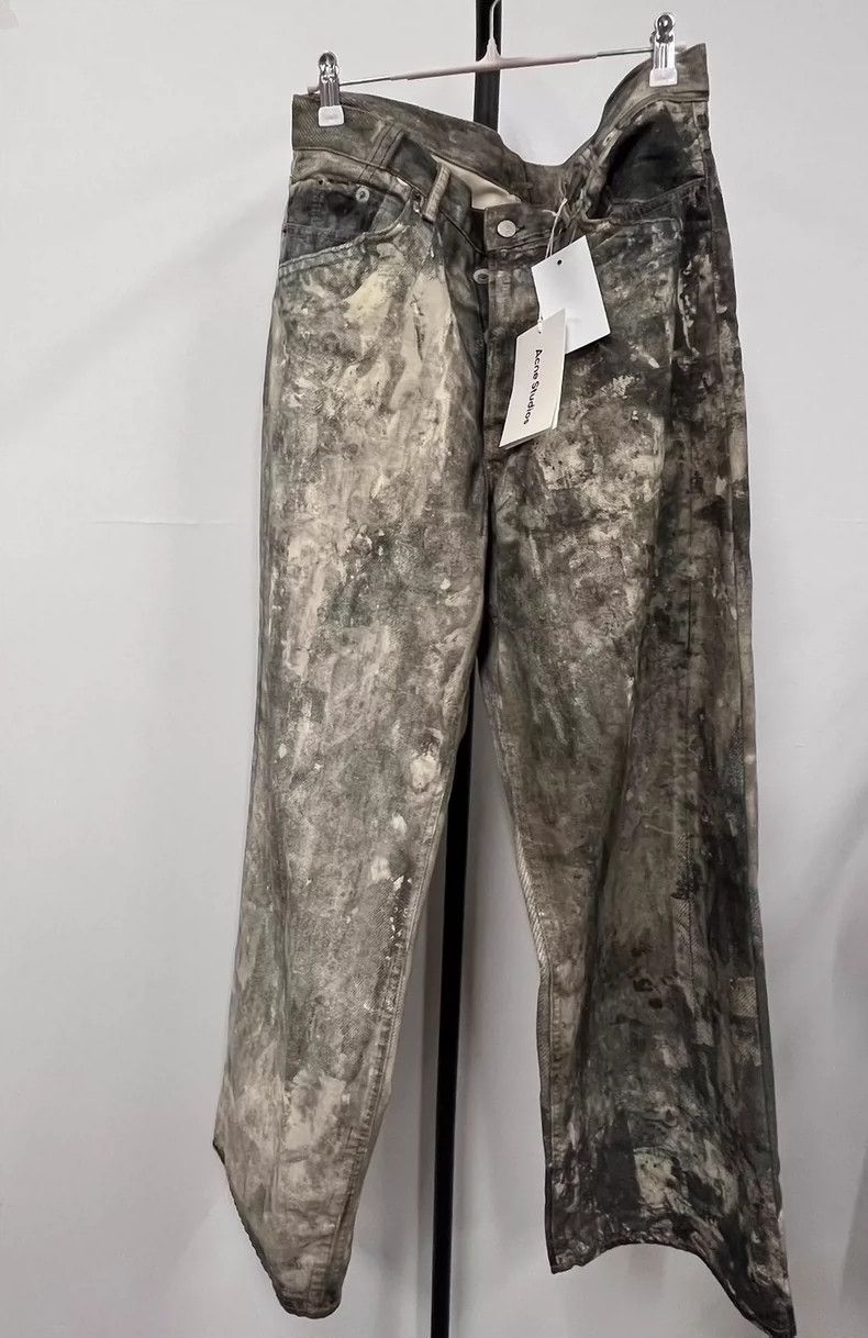 Acne Studios Acne Studios Oversized Distressed Denim Pants- DMC Size US 26 / EU 42 - 1 Thumbnail