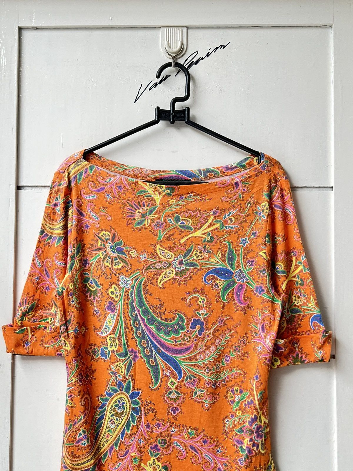 Ralph Lauren RALPH LAUREN Paisley Bandana Motive Orange T-shirt Size US XS / EU 42 / 0 - 10 Thumbnail