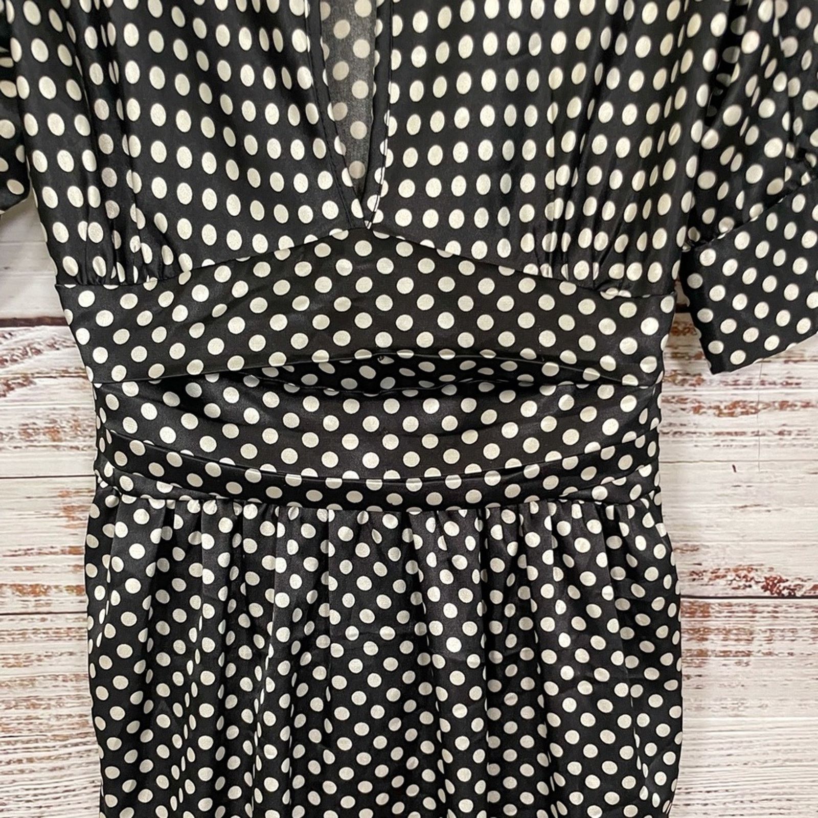 Bcbgmaxazria BCBGMAXAZRIA Polka Dot Dress, EUC, Size Small, MSRP $179 Size S / US 4 / IT 40 - 9 Thumbnail