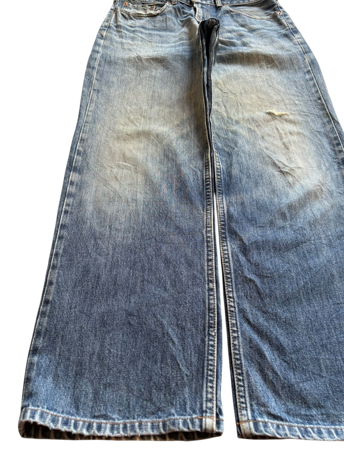 Levi's × Levi's Vintage Clothing Vintage 90s Levis 598 Mud Wash Distressed Loose Baggy Jeans Size US 32 / EU 48 - 6 Thumbnail