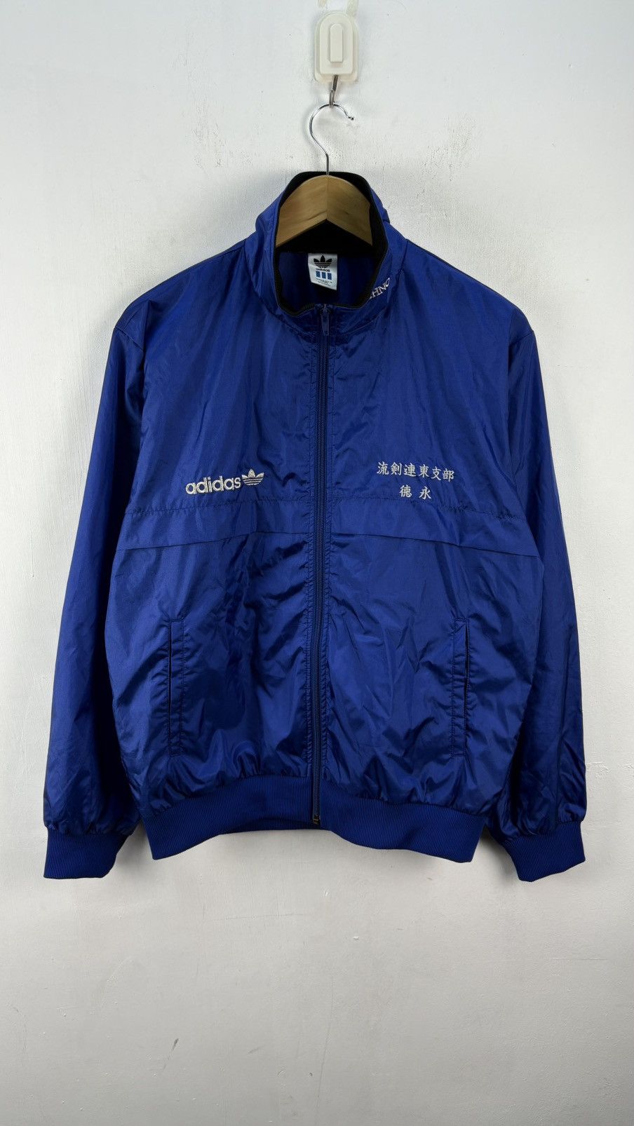 Adidas Vintage 90s Adidas Windbreaker Light Bomber Jacket Size US L / EU 52-54 / 3 - 1 Thumbnail