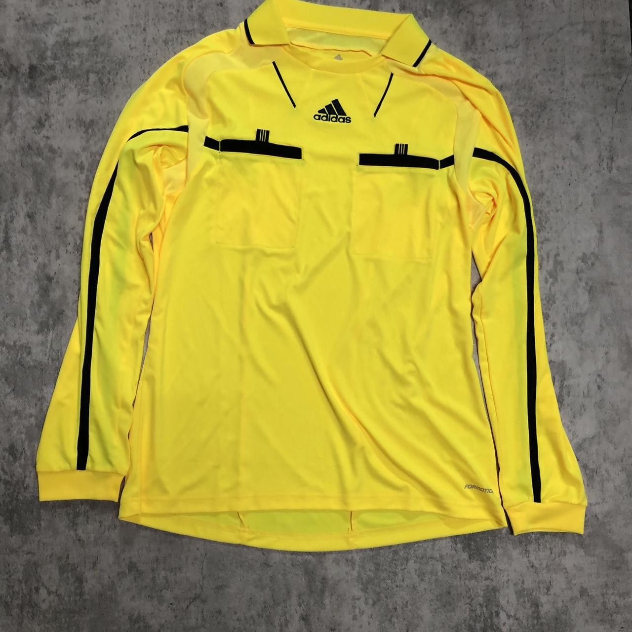 Adidas Yellow Adidas ClimaCool long sleeve referee shirt Size US L / EU 52-54 / 3 - 1 Thumbnail