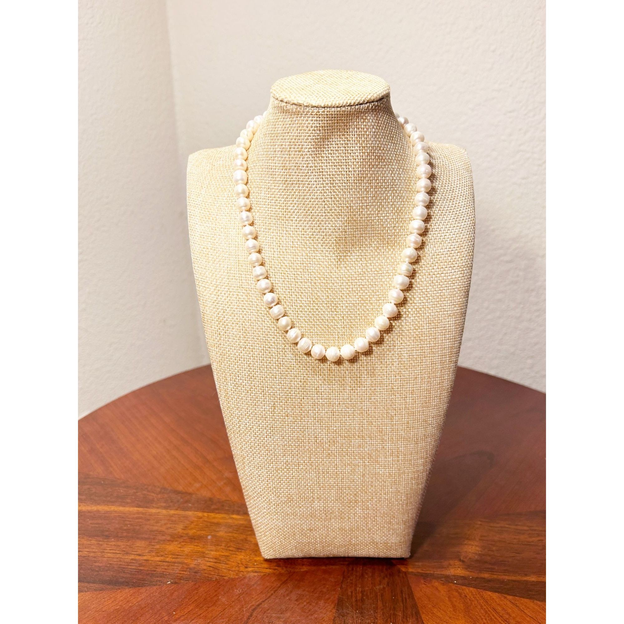 Macys Macy’s Cultured Single Strand Pearl Sterling 17" 8.5mm Neckl Size ONE SIZE - 1 Thumbnail