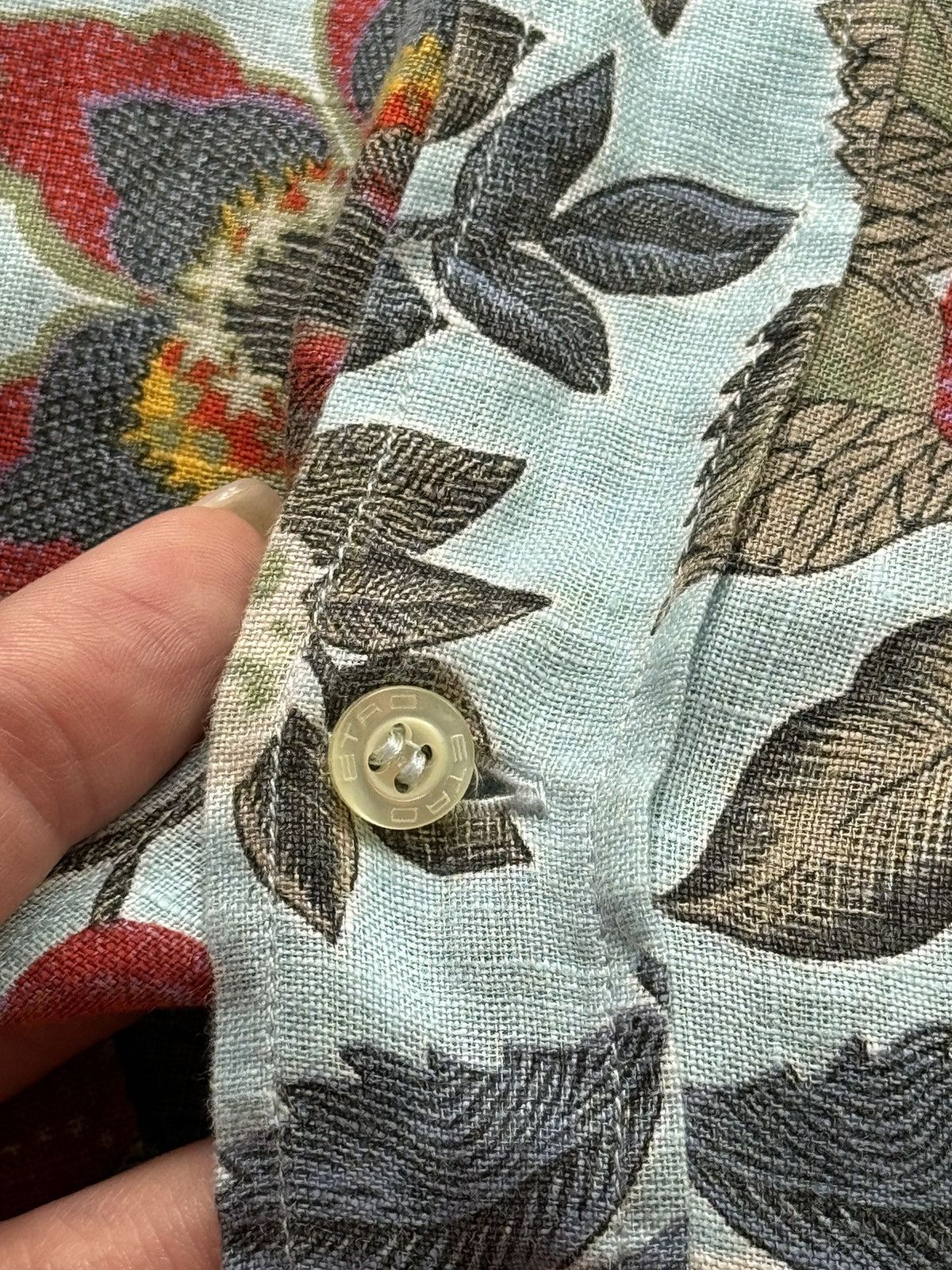 Designer × Etro Etro 100% linen iconic floral pattern buttons up shirt Size US M / EU 48-50 / 2 - 4 Thumbnail