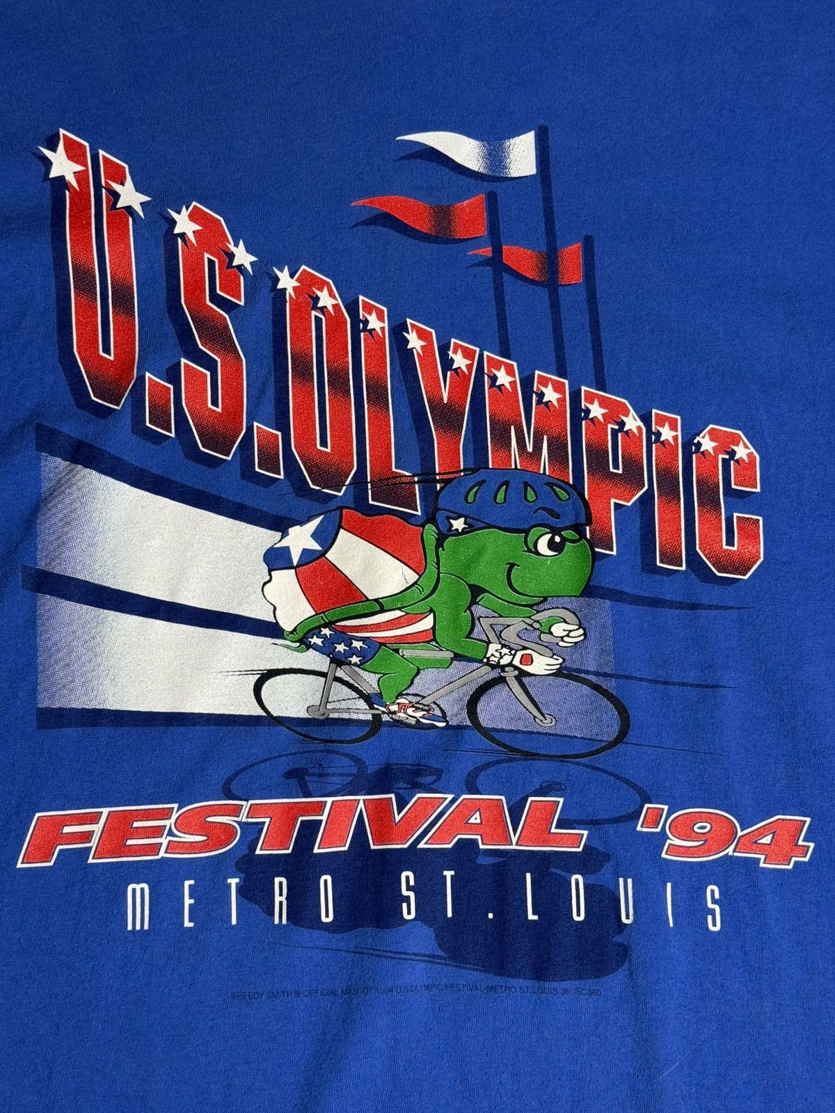 Vintage VINTAGE 1994 SS USA Olympics Tee "Blue" [XL] PREOWNED Size US XL / EU 56 / 4 - 2 Thumbnail