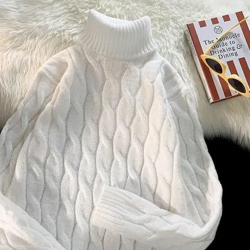 VIBE Vintage Turtleneck Long Sleeve Warm Classical Knit Sweater Size US L / EU 52-54 / 3 - 3 Thumbnail
