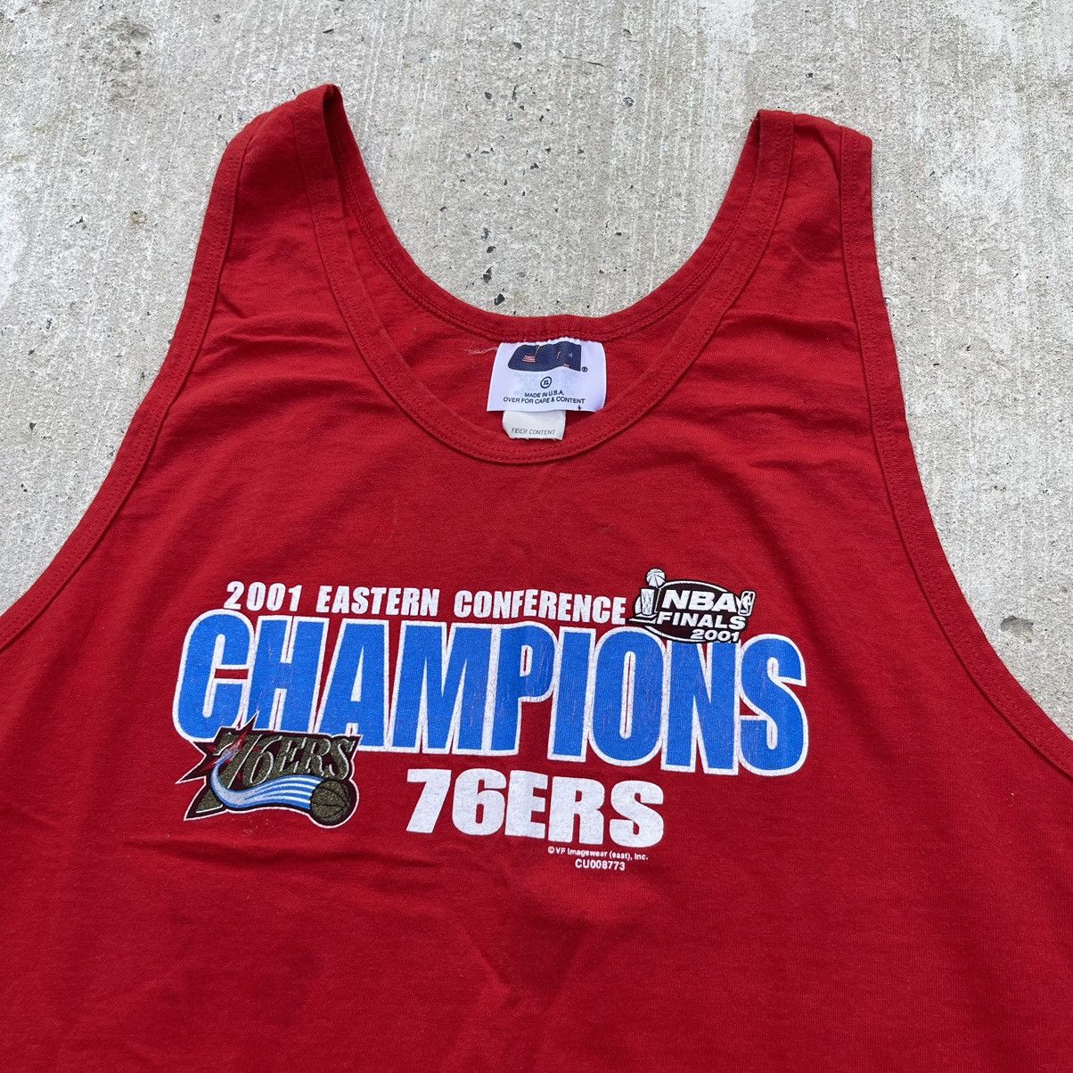 NBA 2001 PHILADELPHIA 76ERS EASTERN CONF CHAMPS Tank Top Size US S / EU 44-46 / 1 - 2 Thumbnail