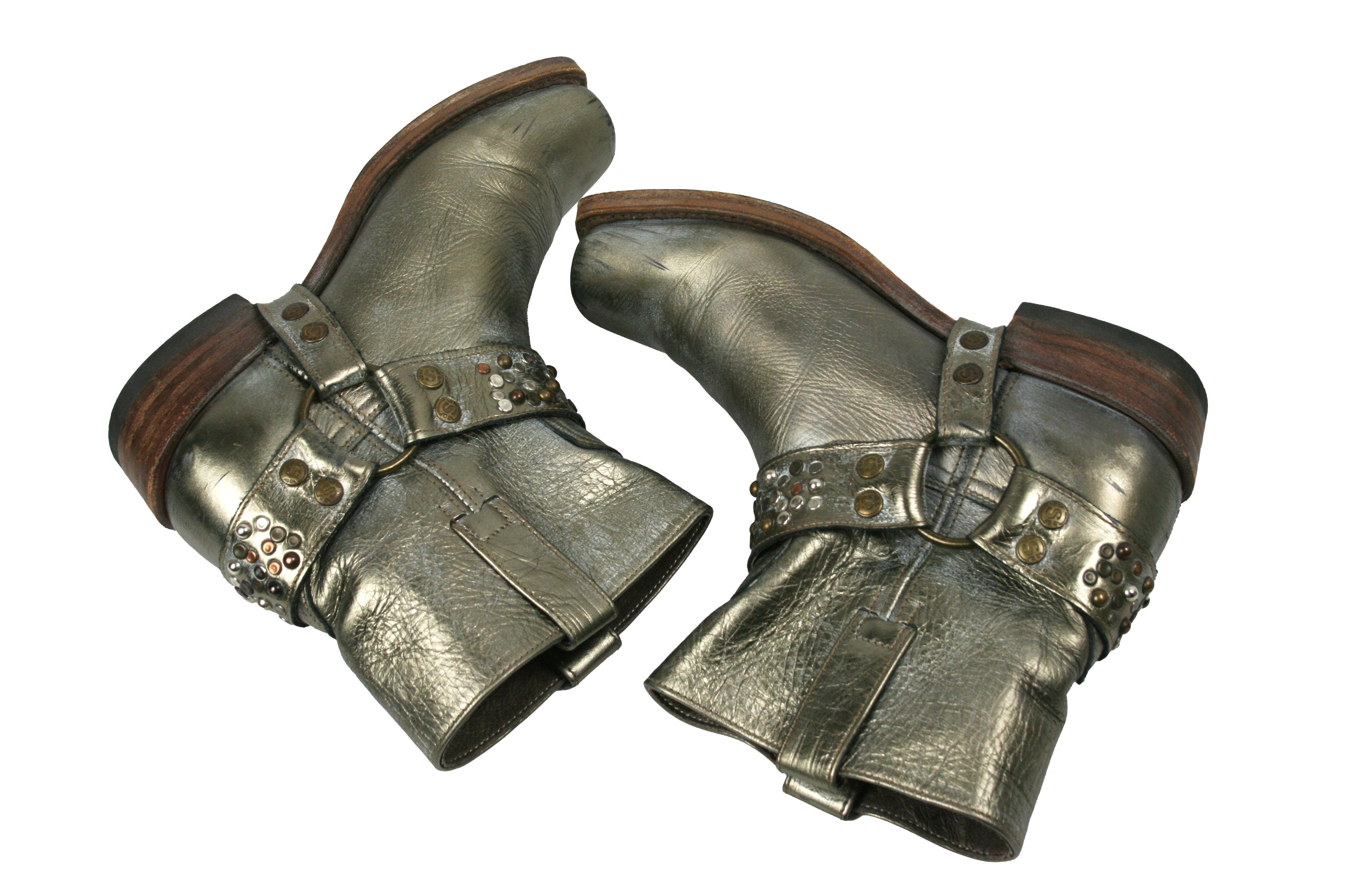 Sendra 00S Cowboy Studded Hog Toe Boots Vintage Size US 7 / IT 37 - 8 Thumbnail