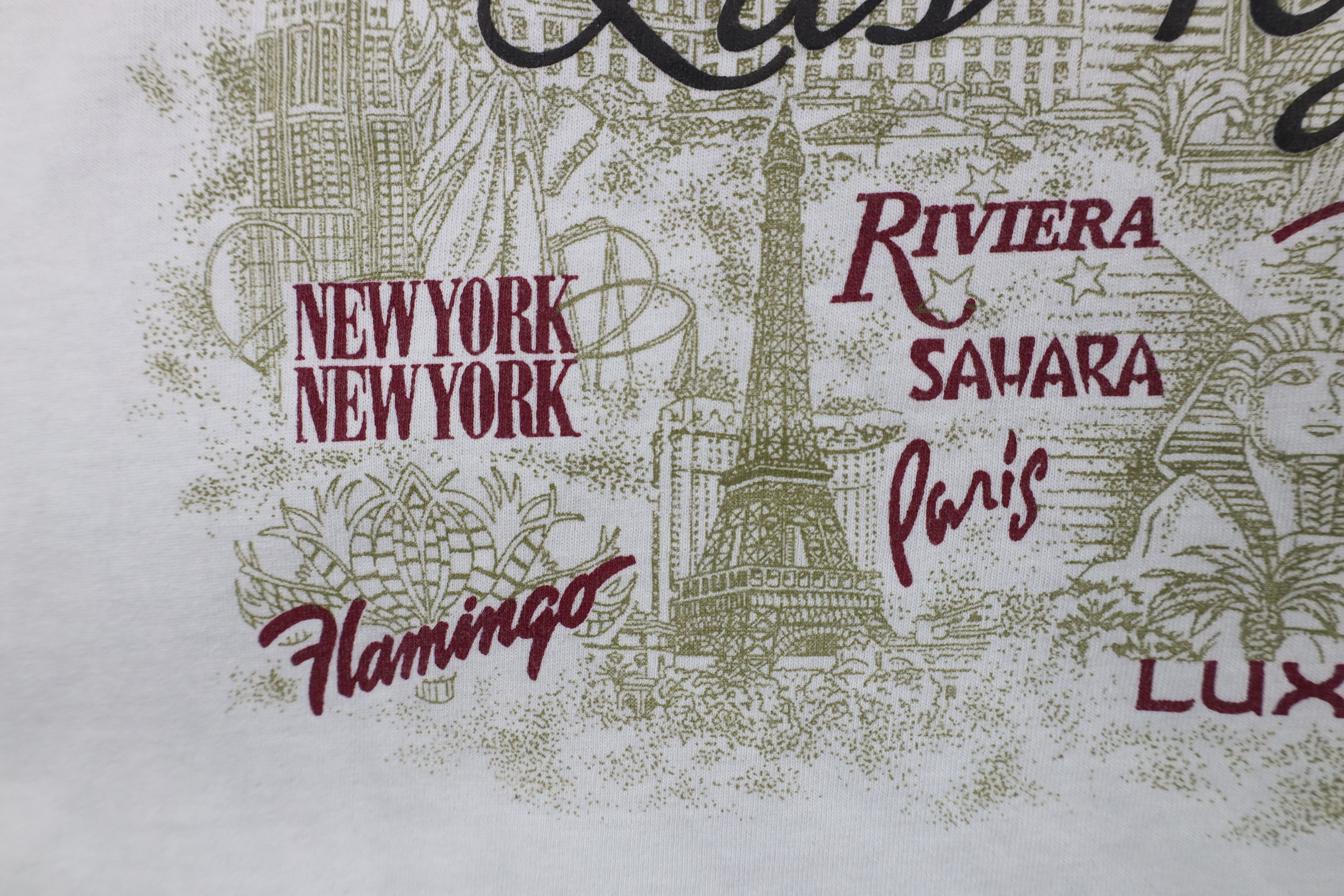 Vintage Vintage 90s Y2K Streetwear Las Vegas Casino T-Shirt White Size US XXL / EU 58 / 5 - 8 Thumbnail