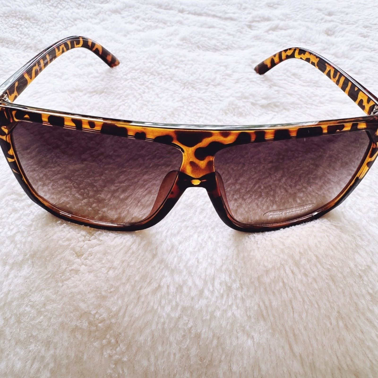 Other Kira Tortoise Brown & Black Oversized Sunglasses Size ONE SIZE - 3 Thumbnail
