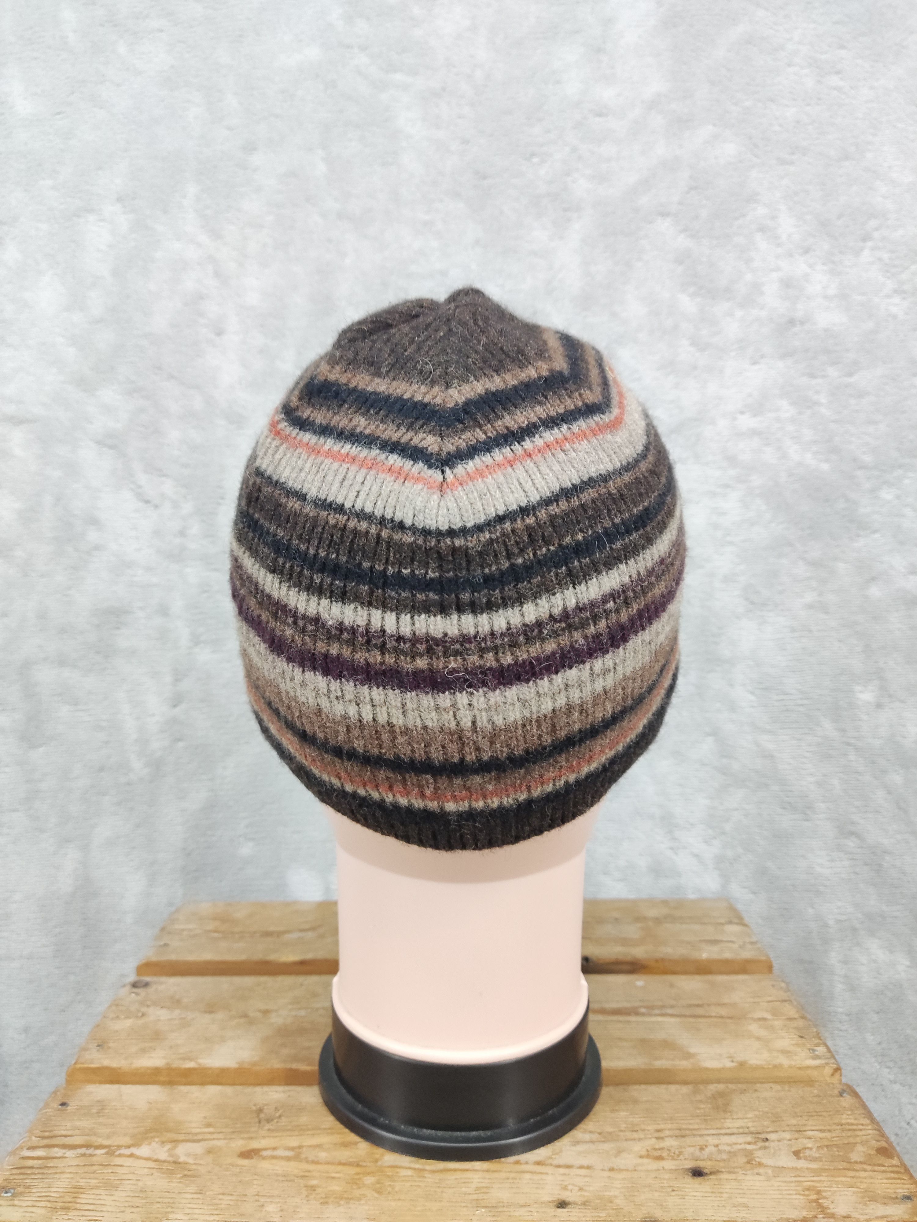 Timberland Vintage Timberland Striped Wool Beanie Hat Size ONE SIZE - 4 Thumbnail
