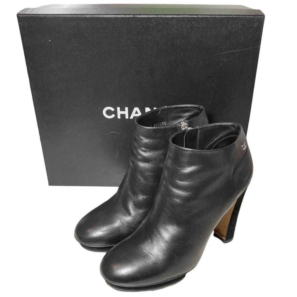Chanel Chanel Chanel Leather Short Boots Leather Shoes G30318 DUTY FREE for USA Size ONE SIZE - 1 Thumbnail