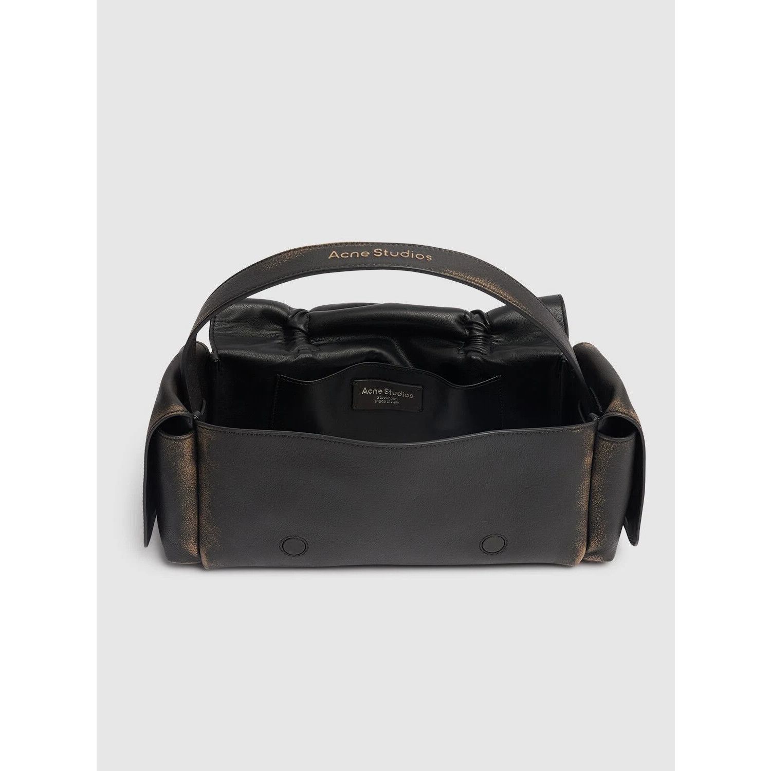 Acne Studios ACNE STUDIOS Multipocket Brown Leather Shoulder Bag New Size ONE SIZE - 4 Thumbnail