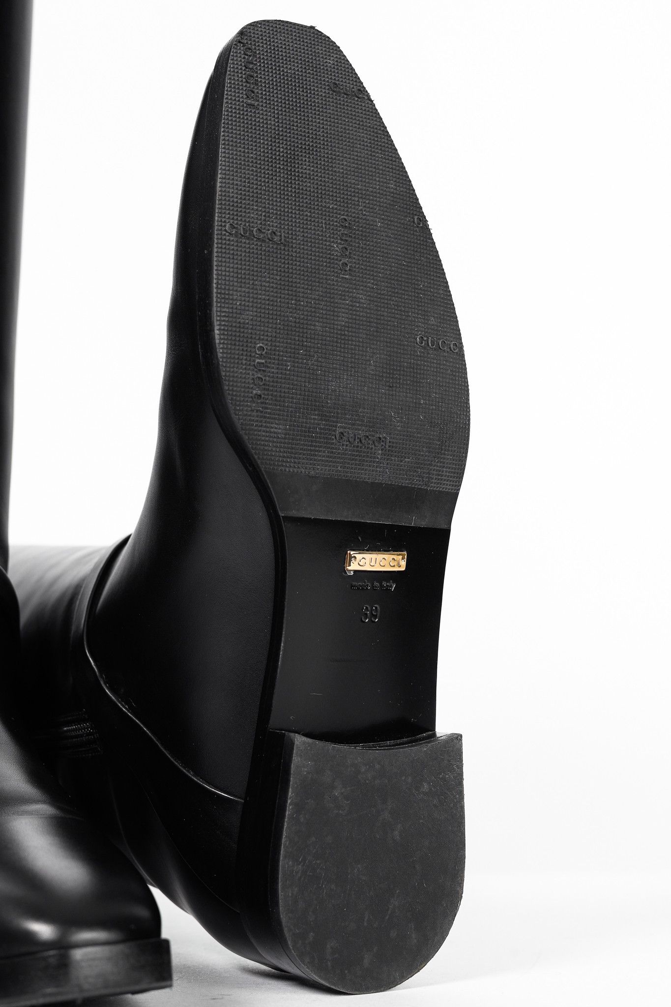 Gucci Gucci Rosie Black Elite Calf Leather Riding Boots Size US 8.5 / IT 38.5 - 5 Thumbnail