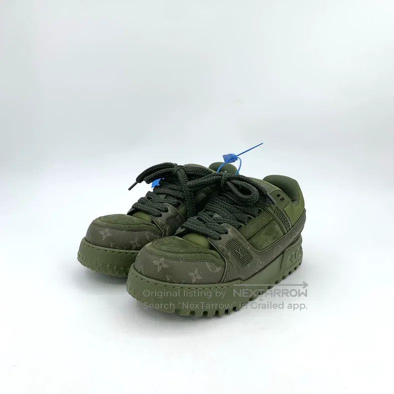 Louis Vuitton Louis Vuitton Green logo presbyopic print lace-up platform Size US 7 / EU 40 - 1 Thumbnail