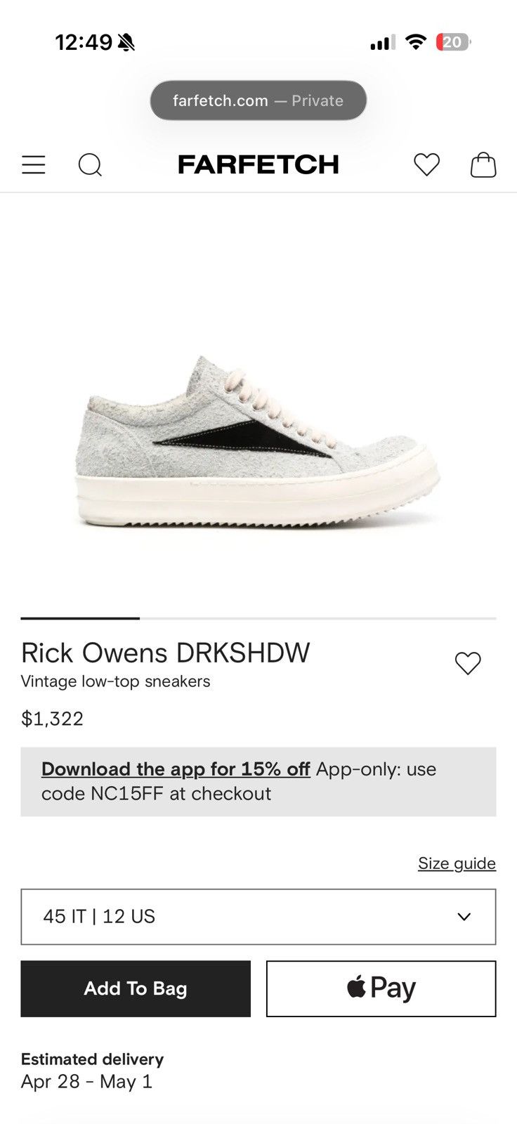 Rick Owens Drkshdw Rick Owens DRKSHDW Vintage low-top sneakers Size US 10 / EU 43 - 8 Thumbnail