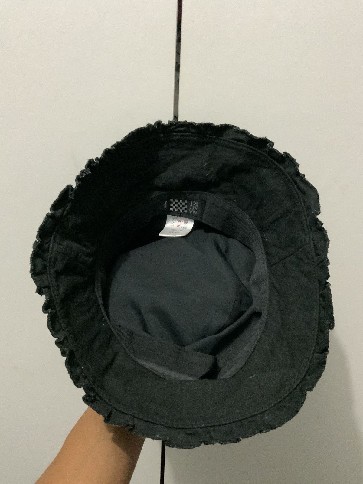 Japanese Brand Namika Design Lace Black Bucket Hat Size ONE SIZE - 6 Thumbnail