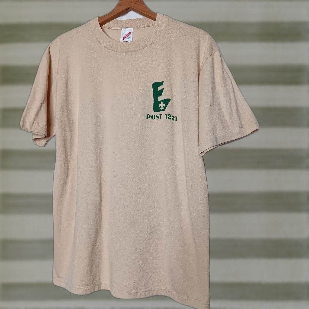 Jerzees VINTAGE Jerzees Eagle Boy Scout Shirt Large Troop 1221 Tan USA Shirt Mens Size US L / EU 52-54 / 3 - 1 Thumbnail