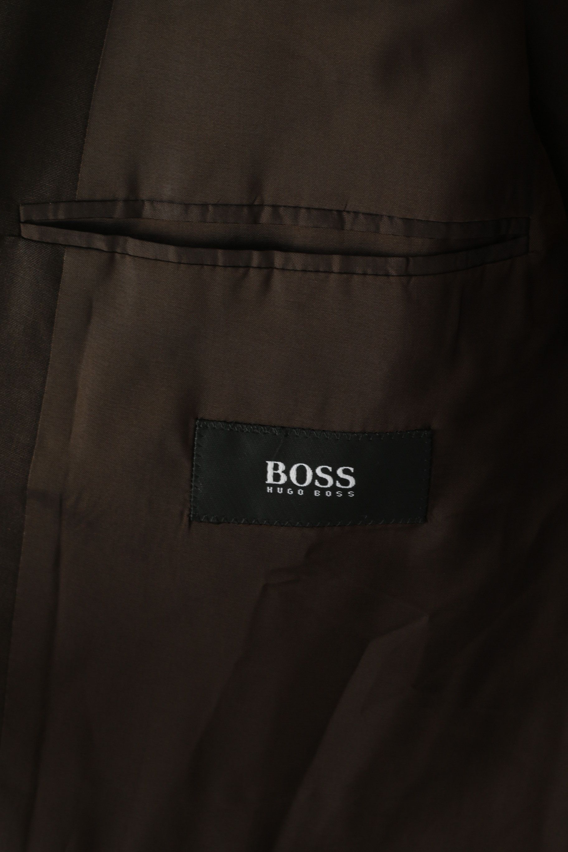 Hugo Boss Hugo Boss Men 54 44 Blazer Brown Virgin Wool 6560 Size 44R - 4 Thumbnail