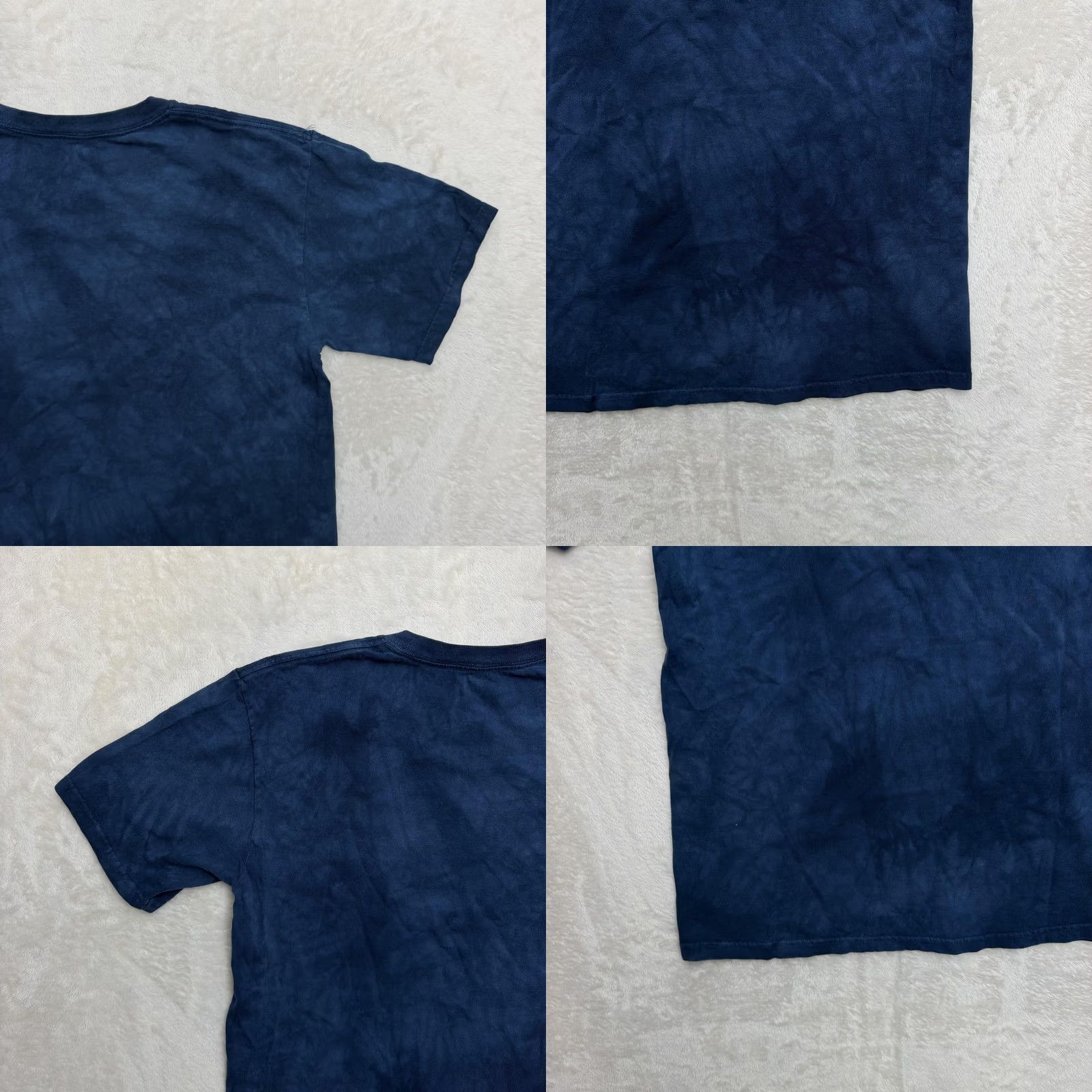 The Mountain The Mountain Pug Shirt Mens Medium Blue Tie Dye Graphic Print Tee Dog Animals Crew Neck Short Sleeve Size US M / EU 48-50 / 2 - 9 Thumbnail