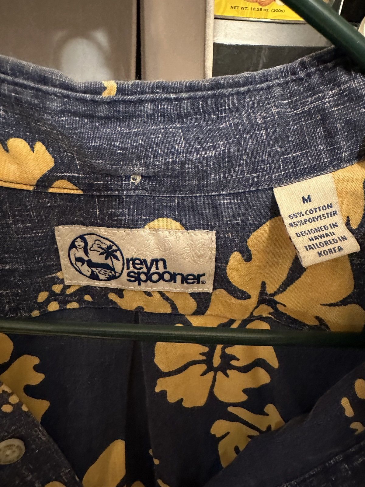 Reyn Spooner PreOwned Reyn Spooner Hawaiian Print Blue/Yellow Men's M Size US M / EU 48-50 / 2 - 4 Thumbnail