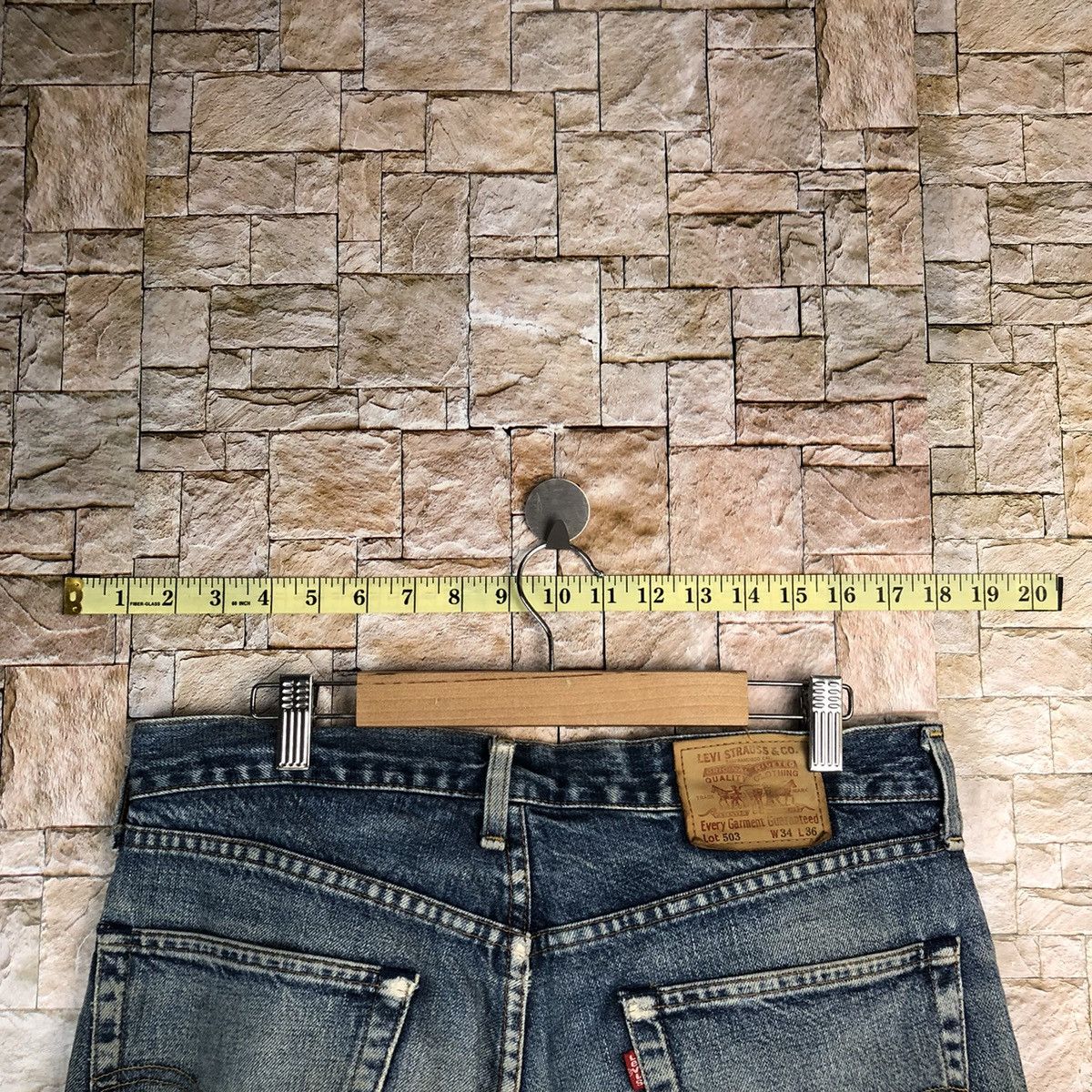 Levi's 503 Levis Blue faded Denim Pants #7572 Size US 34 / EU 50 - 17 Thumbnail