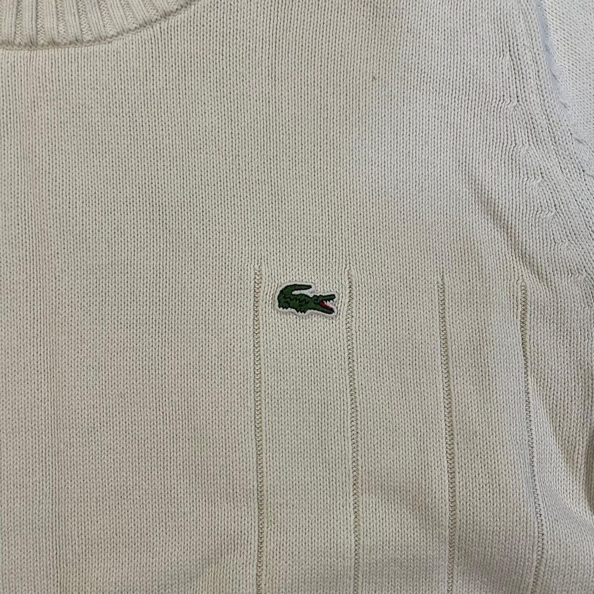 Lacoste Lacoste cream sweater jumper retro vintage 90s old money Size US S / EU 44-46 / 1 - 5 Thumbnail
